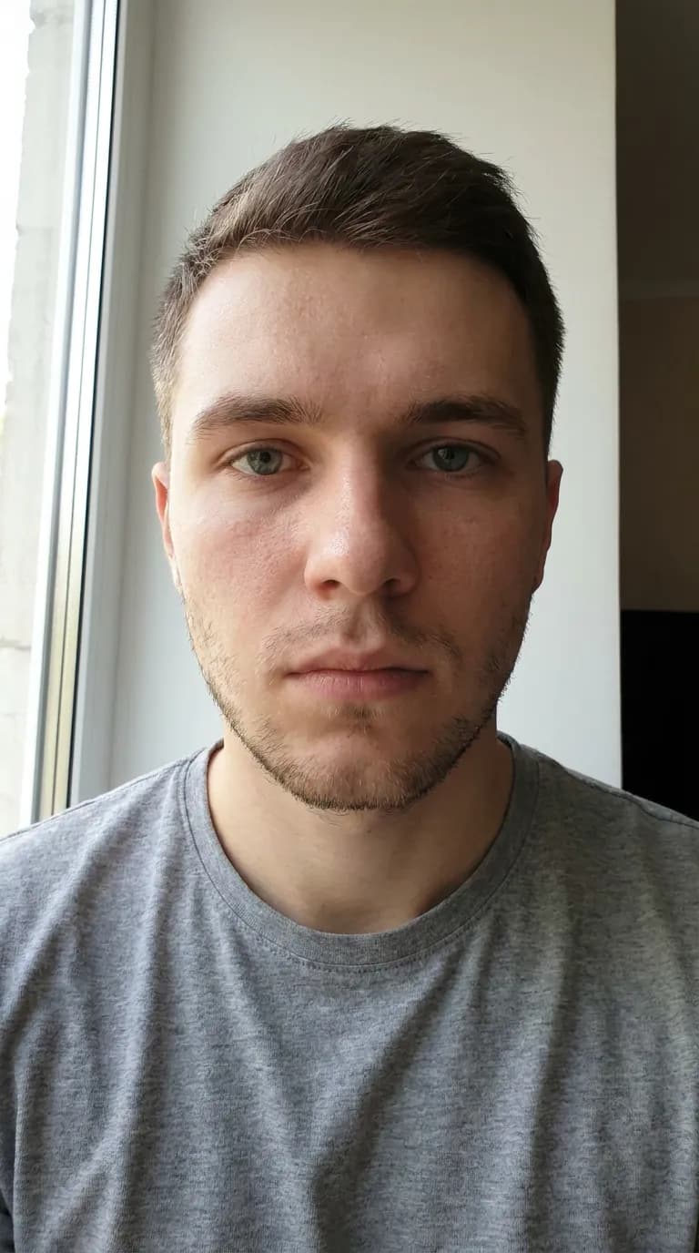 Обычное селфи, Мужчина